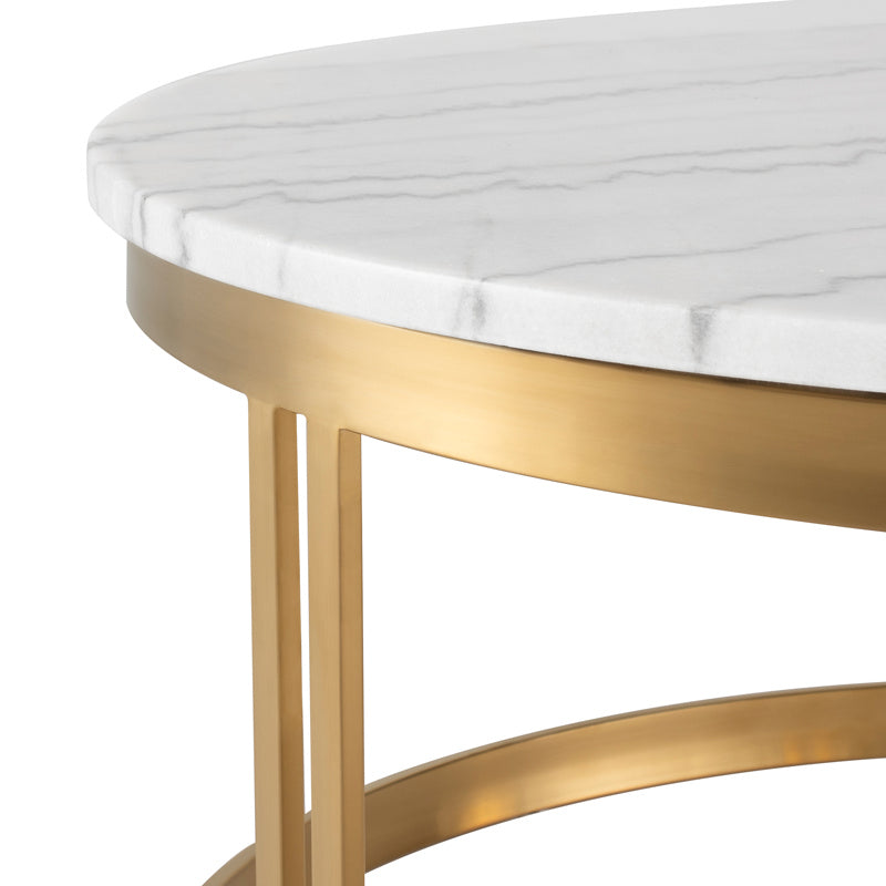 Nuevo - HGNA420 - Coffee Table - Nicola - White