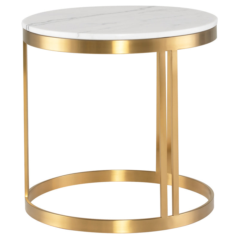 Nuevo - HGNA424 - Side Table - Nicola - White