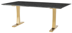 Nuevo - HGNA483 - Dining Table - Toulouse - Black Wood Vein