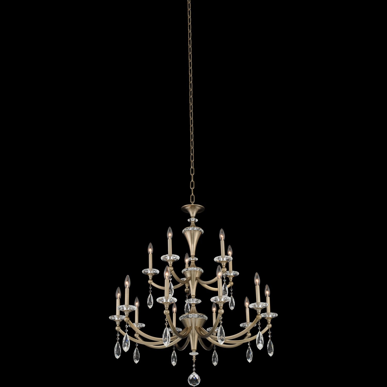 Allegri - 012173-045-FR001 - 15 Light Chandelier - Floridia - Matte Brushed Champagne Gold