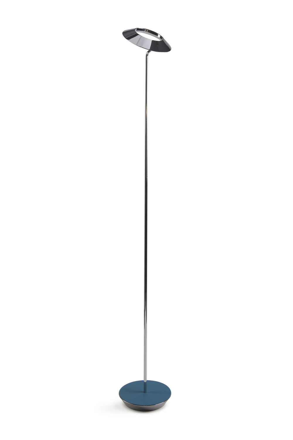 Koncept - RYO-SW-CRM-AZF-FLR - LED Floor Lamp - Royyo - Chrome, Azure Felt