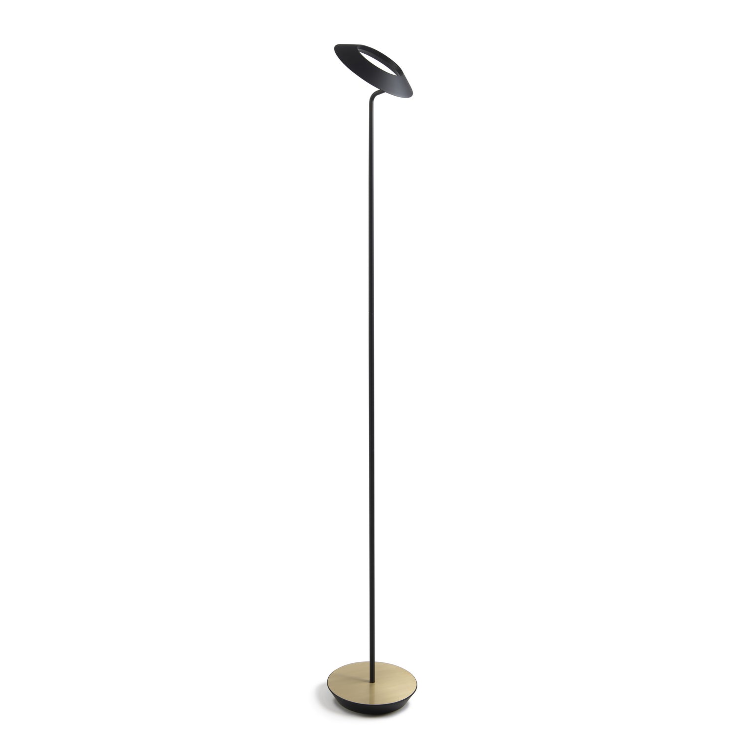 Koncept - RYO-SW-MTB-BRS-FLR - LED Floor Lamp - Royyo - Matte Black, Brass