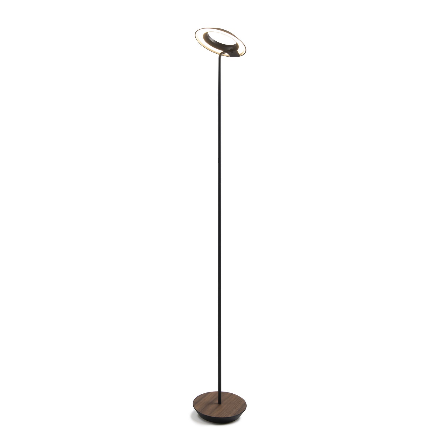 Koncept - RYO-SW-MTB-OWT-FLR - LED Floor Lamp - Royyo - Matte Black, Oiled Walnut