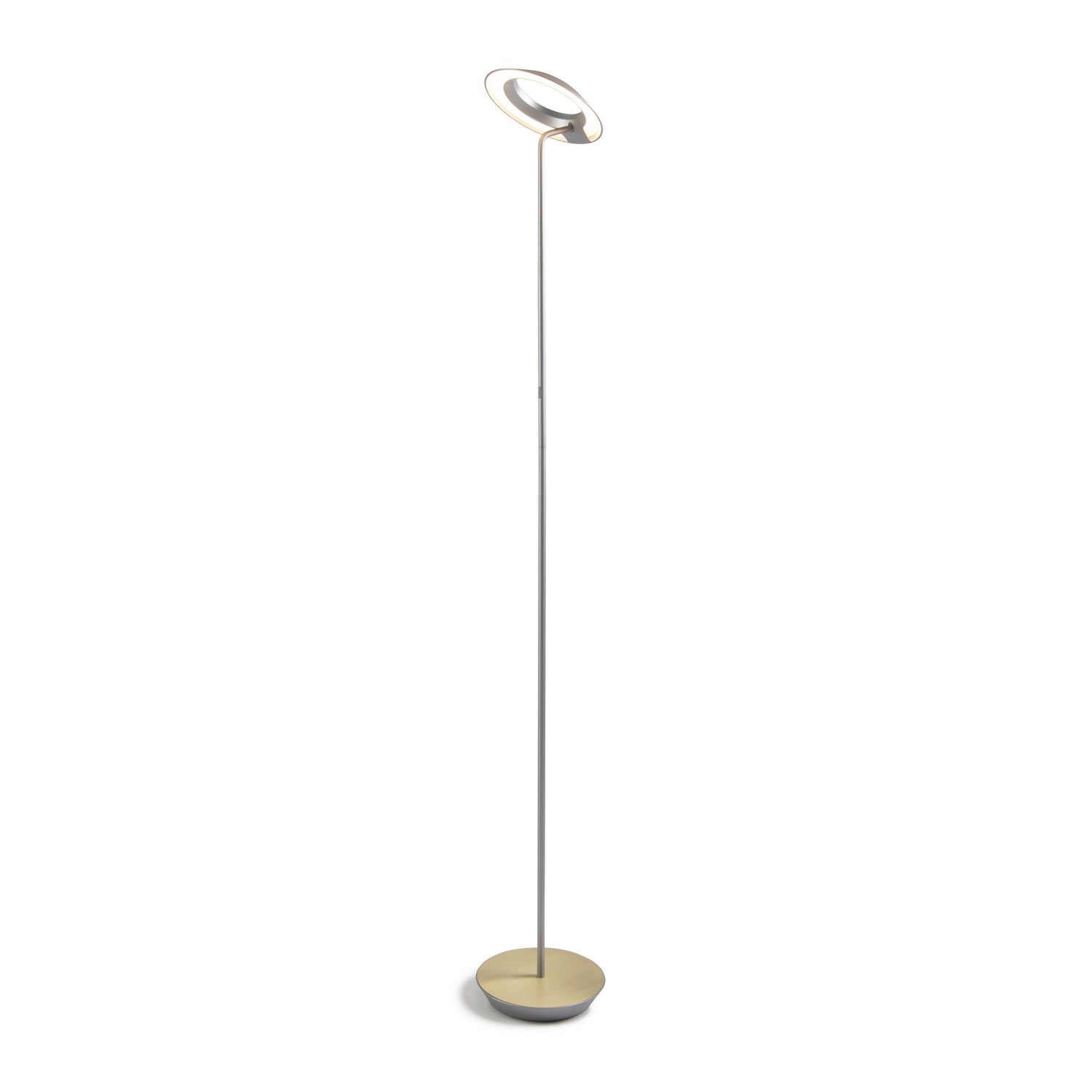 Koncept - RYO-SW-SIL-BRS-FLR - LED Floor Lamp - Royyo - Silver, Brass