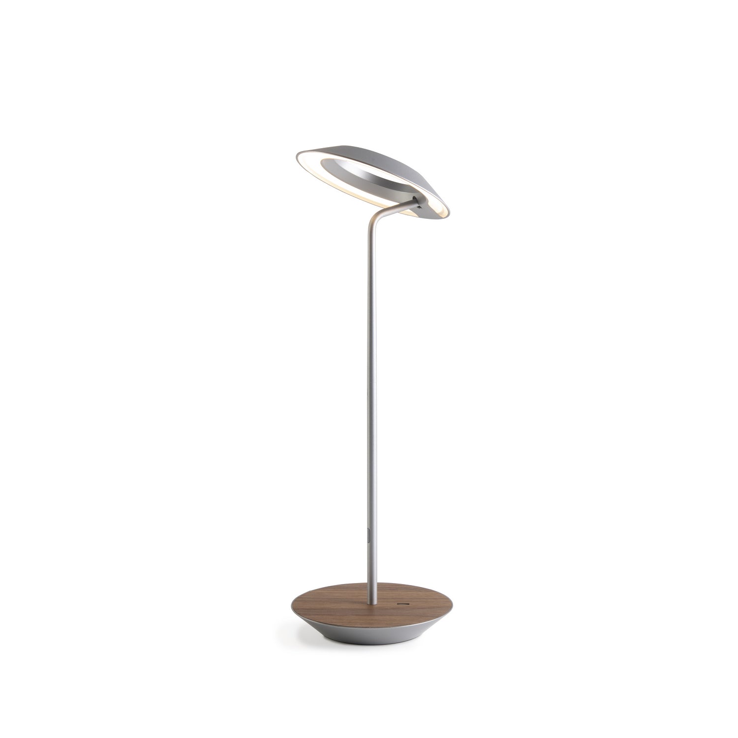 Koncept - RYO-SW-SIL-OWT-DSK - LED Desk Lamp - Royyo - Silver, Oiled Walnut