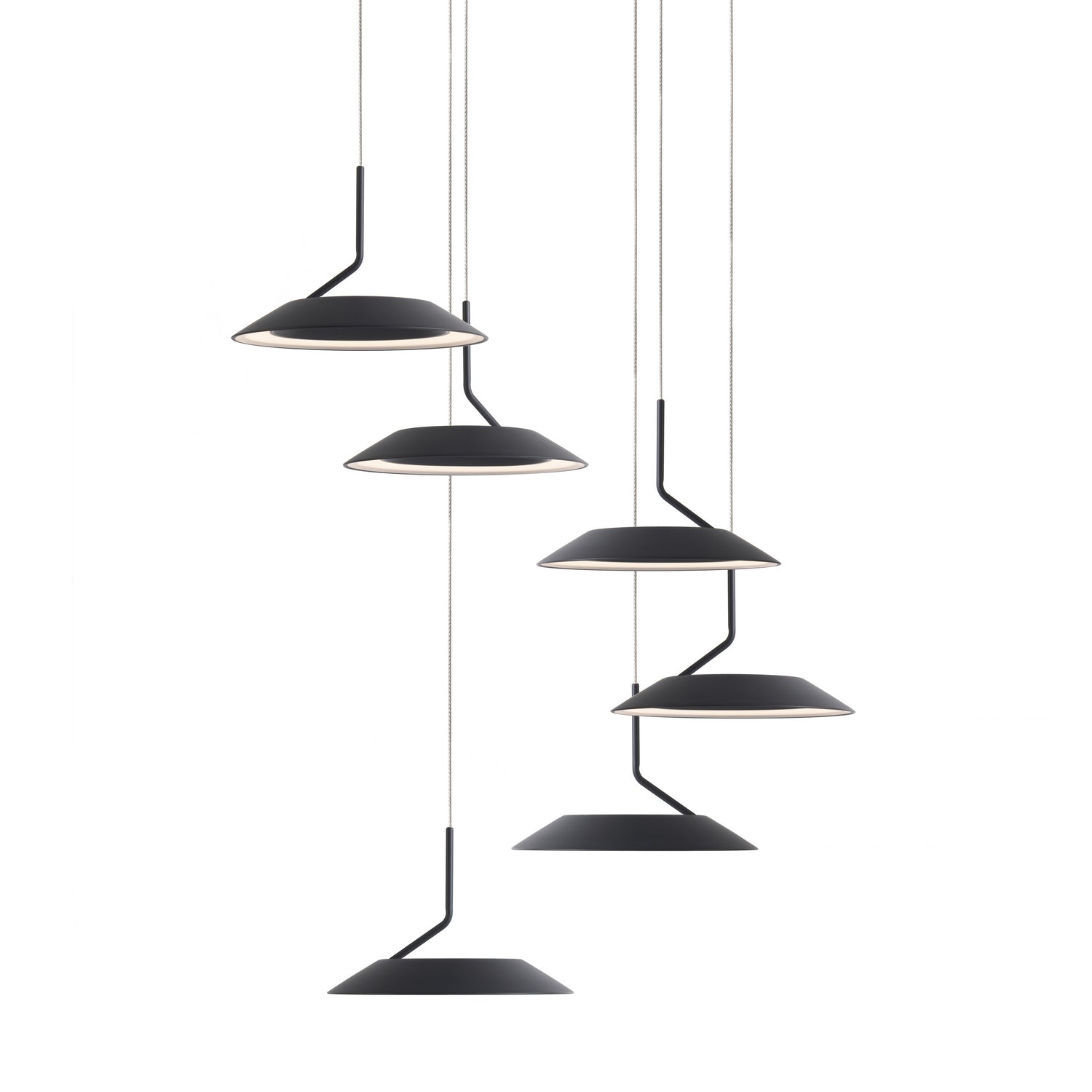 Koncept - RYP-C6-SW-MTB - LED Pendant - Royyo - Matte Black