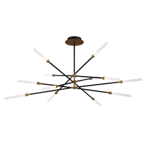 W.A.C. Lighting - PD-55912-BK/AB - LED Pendant - Houdini - Black/Aged Brass