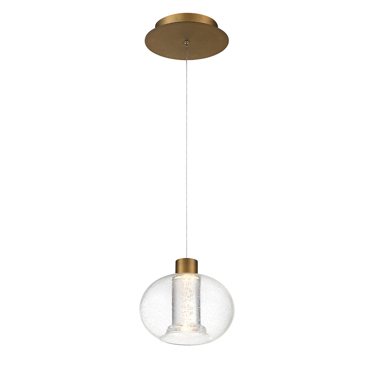 W.A.C. Lighting - PD-98908-AB - LED Pendant - Crater - Aged Brass