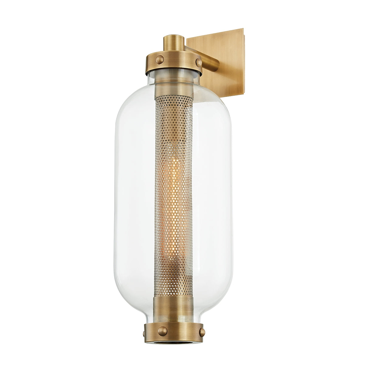 Troy Lighting - B7033-PBR - One Light Wall Sconce - Atwater - Patina Brass