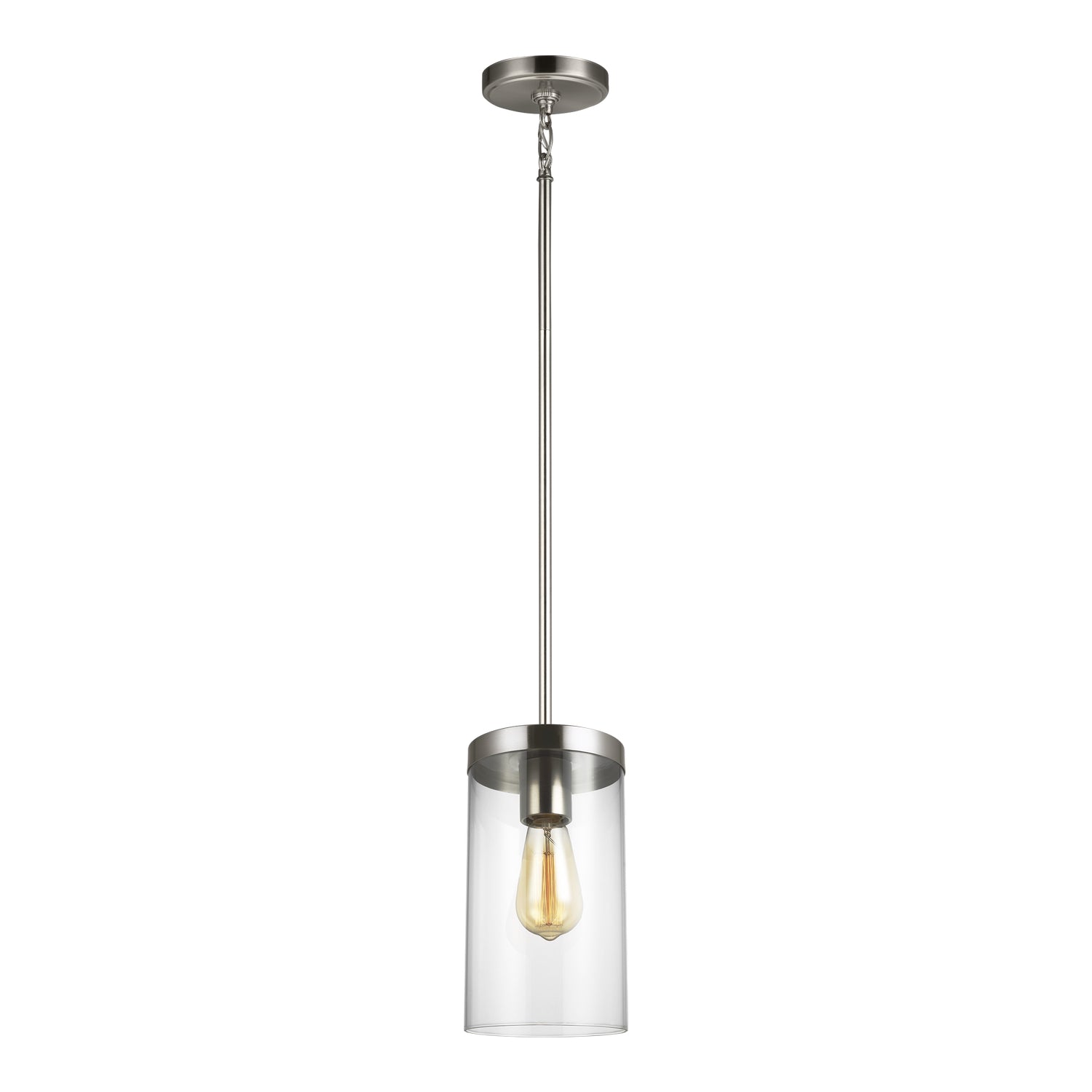 Visual Comfort Studio - 6590301EN7-962 - One Light Pendant - Zire - Brushed Nickel