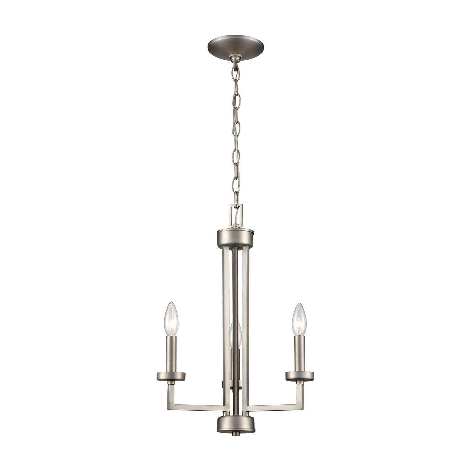 ELK Home - CN240322 - Three Light Chandelier - West End - Brushed Nickel