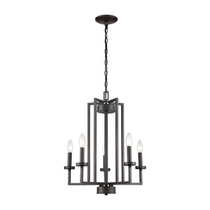 ELK Home - CN240521 - Six Light Chandelier - West End - Oil Rubbed Bronze