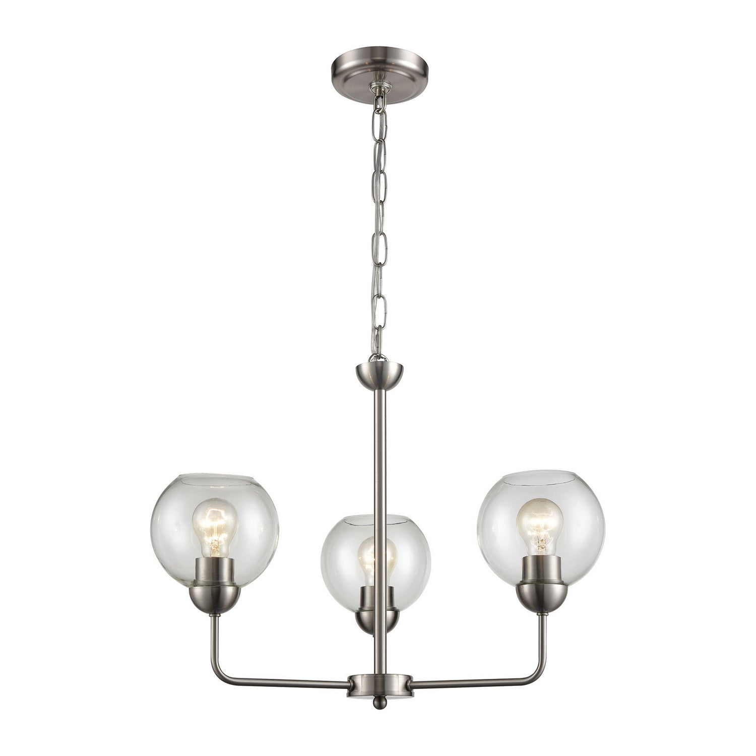 ELK Home - CN280322 - Three Light Chandelier - Astoria - Brushed Nickel