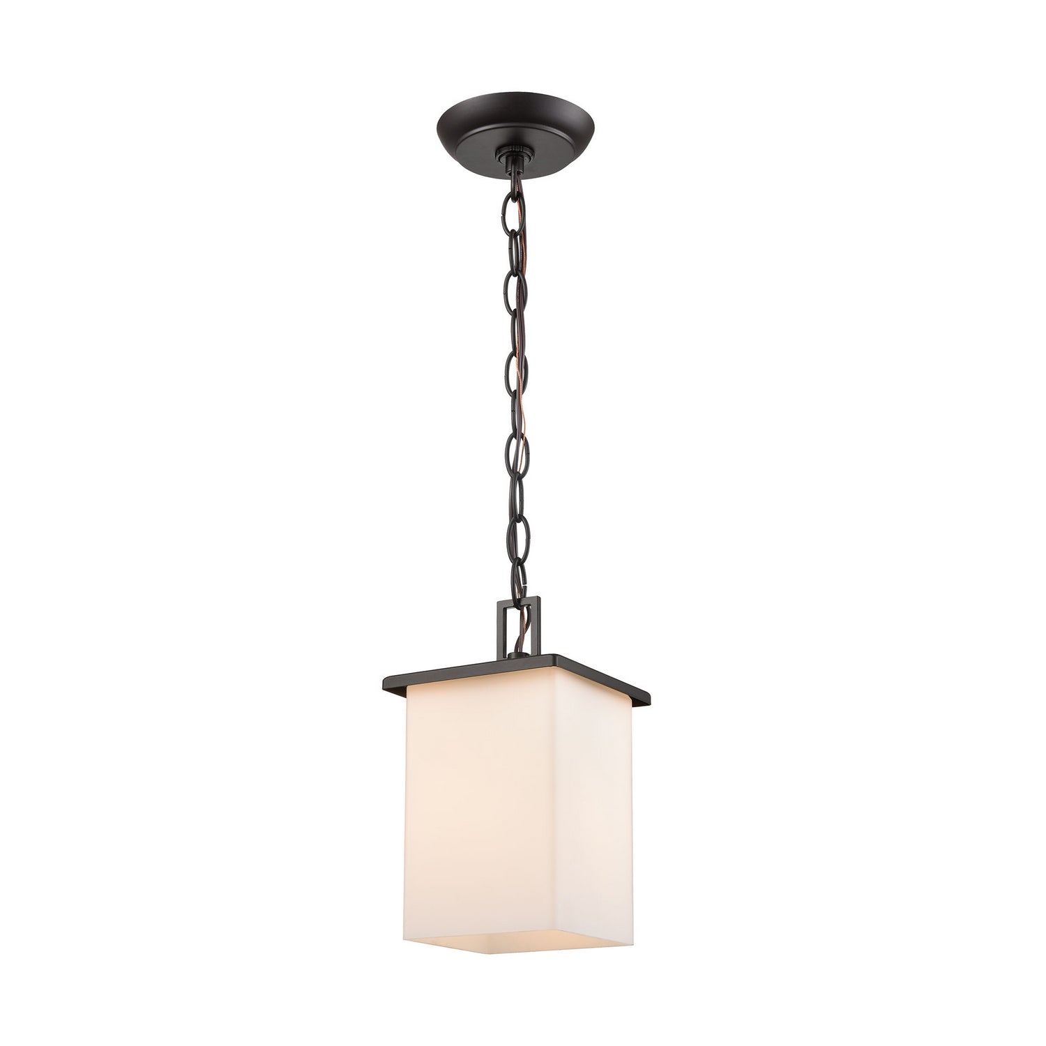 ELK Home - EN110146 - One Light Outdoor Pendant - Broad Street - Textured Matte Black