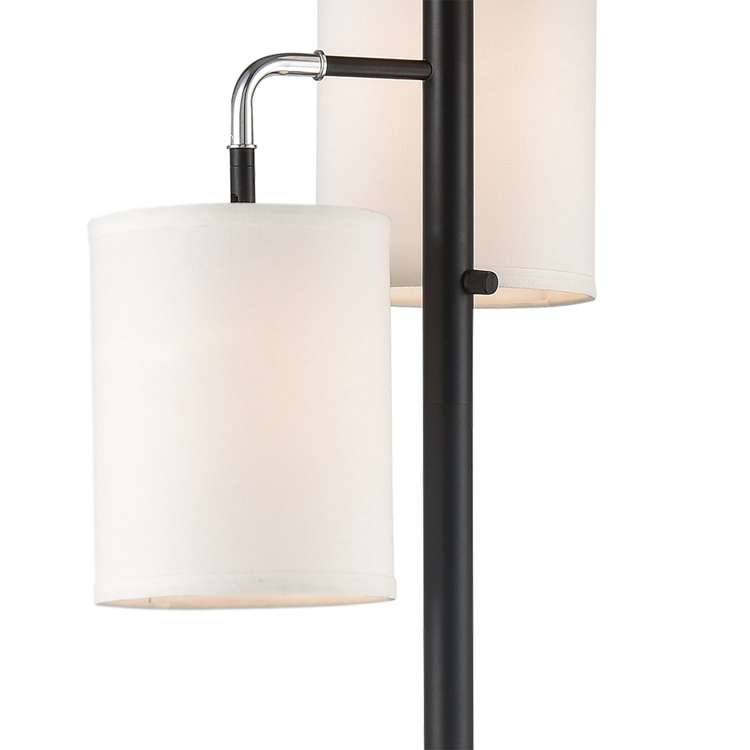 ELK Home - 77101 - Three Light Floor Lamp - Uprising - Black