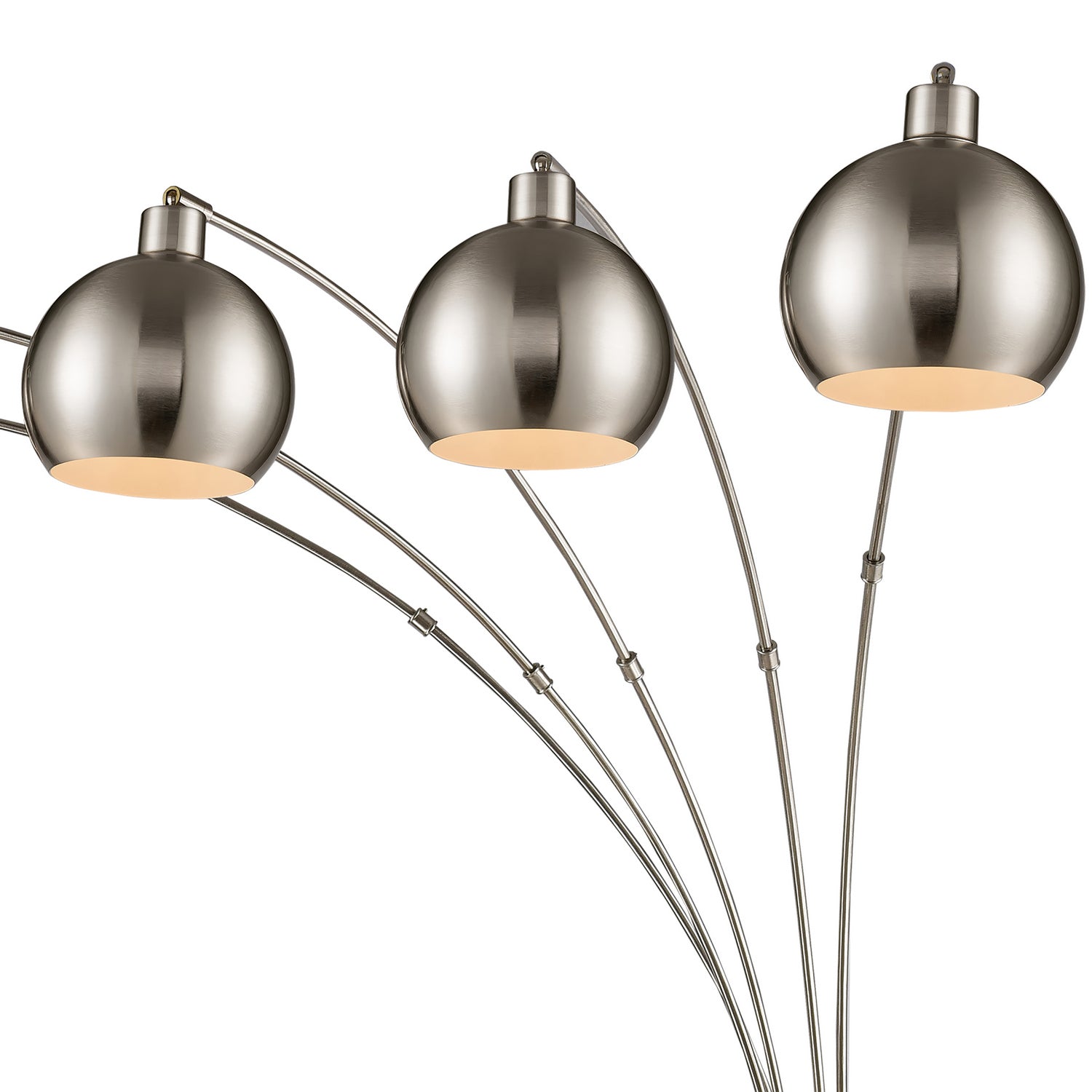 ELK Home - 77102 - Five Light Floor Lamp - Peterborough - Polished Nickel