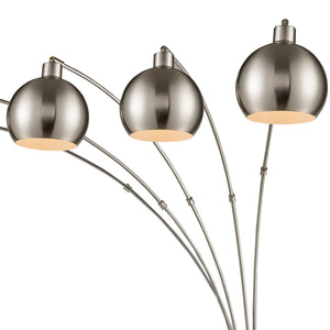 ELK Home - 77102 - Five Light Floor Lamp - Peterborough - Polished Nickel