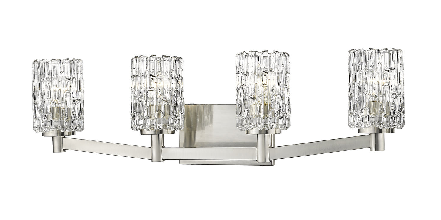 Z-Lite - 1931-4V-BN - Four Light Vanity - Aubrey - Brushed Nickel