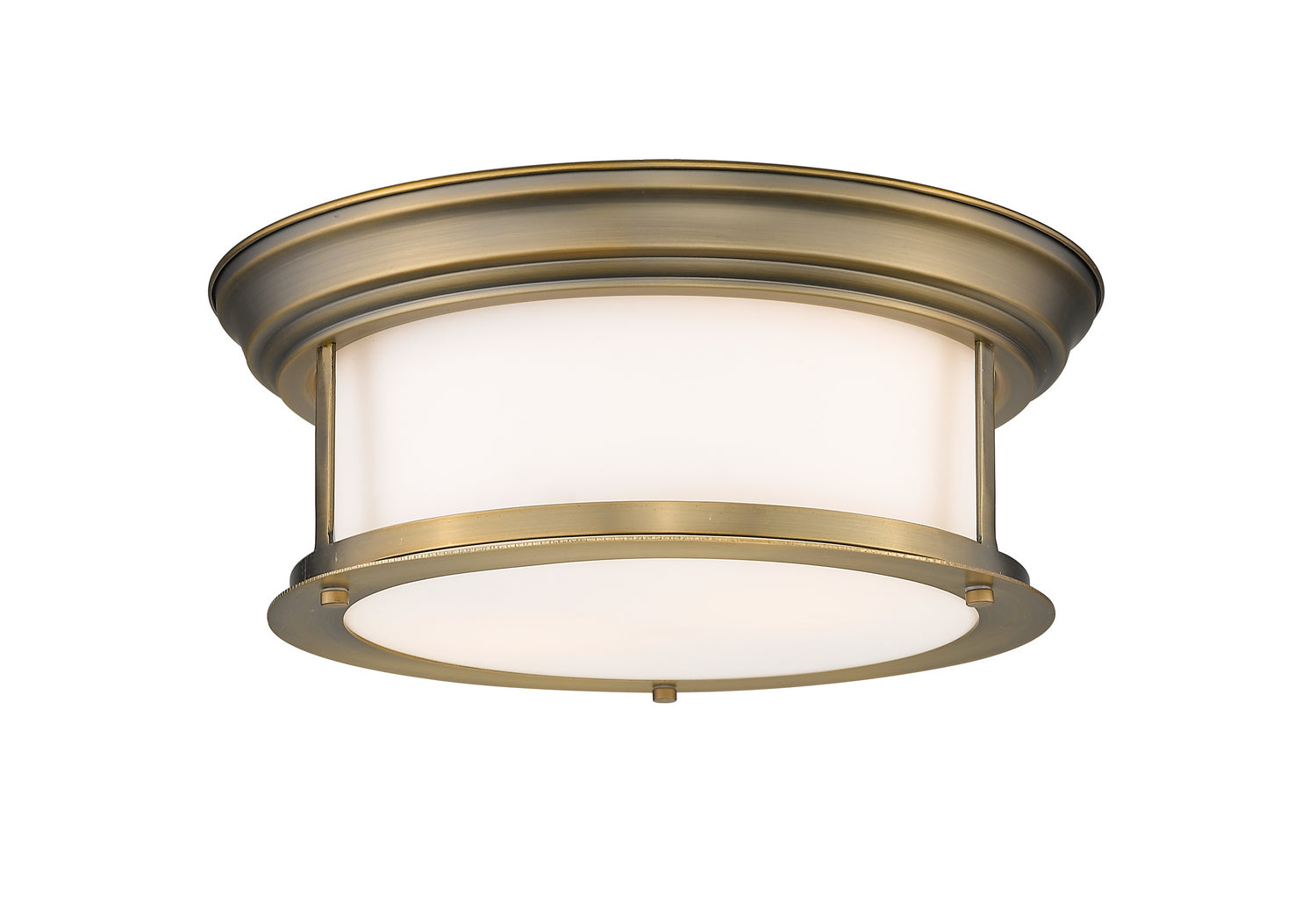 Z-Lite - 2011F13-HBR - Two Light Flush Mount - Sonna - Heritage Brass