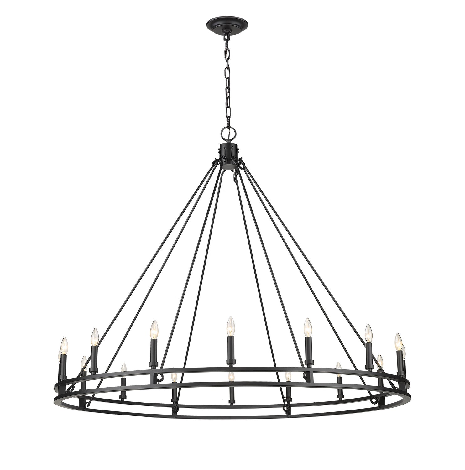 Z-Lite - 4005-16MB - 16 Light Chandelier - Dennison - Matte Black