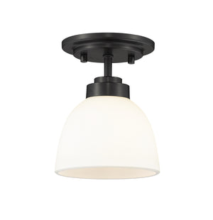 Z-Lite - 443F1-MB - One Light Flush Mount - Ashton - Matte Black