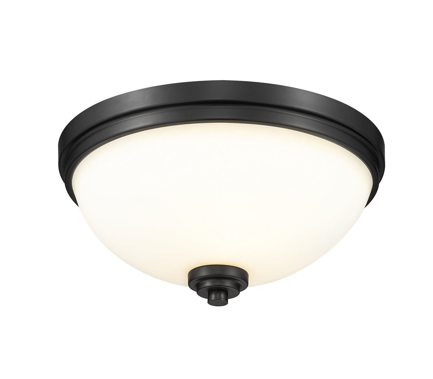 Z-Lite - 443F3-MB - Three Light Flush Mount - Ashton - Matte Black