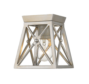 Z-Lite - 447F1-AS - One Light Flush Mount - Trestle - Antique Silver