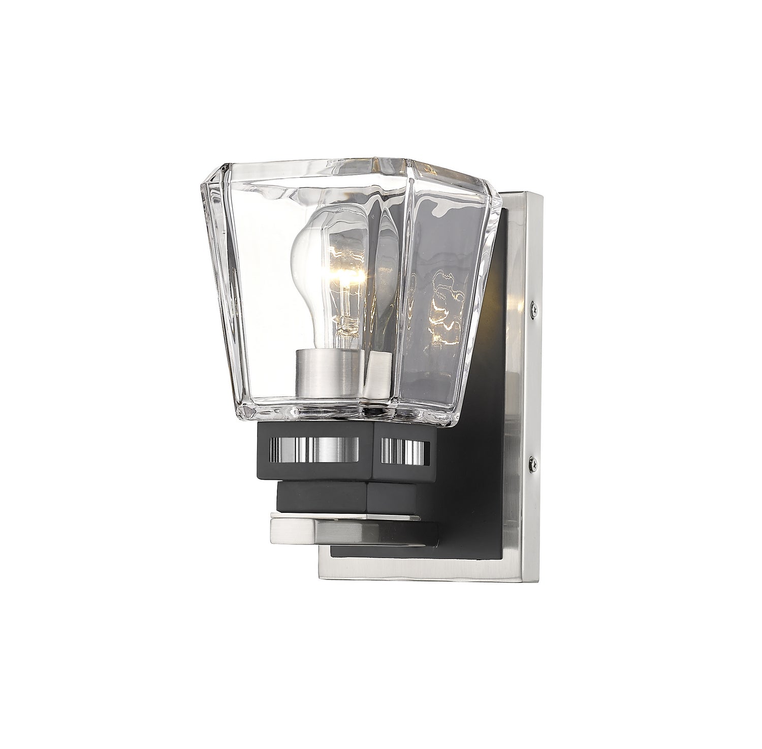 Z-Lite - 474-1S-BN-MB - One Light Wall Sconce - Jackson - Brushed Nickel / Matte Black