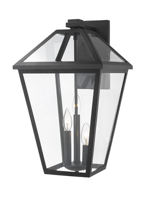 Z-Lite - 579B-BK - Three Light Outdoor Wall Sconce - Talbot - Black