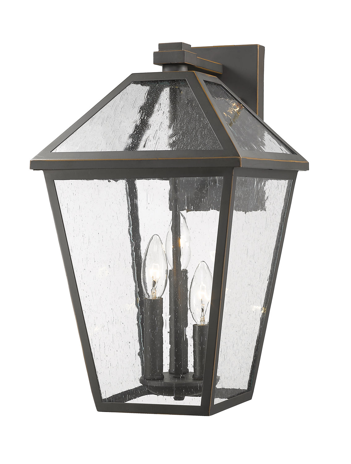 Z-Lite - 579B-ORB - Three Light Outdoor Wall Sconce - Talbot - Oil Rubbed Bronze