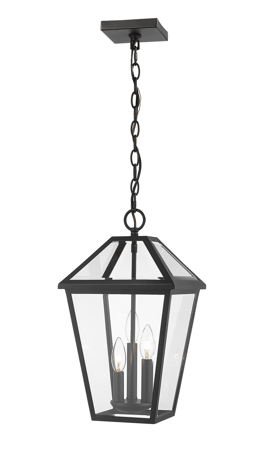 Z-Lite - 579CHB-BK - Three Light Outdoor Chain Mount Ceiling Fixture - Talbot - Black