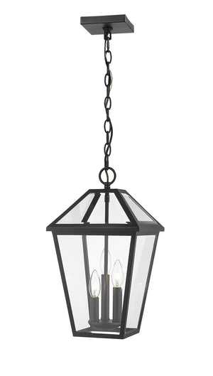Z-Lite - 579CHB-BK - Three Light Outdoor Chain Mount Ceiling Fixture - Talbot - Black