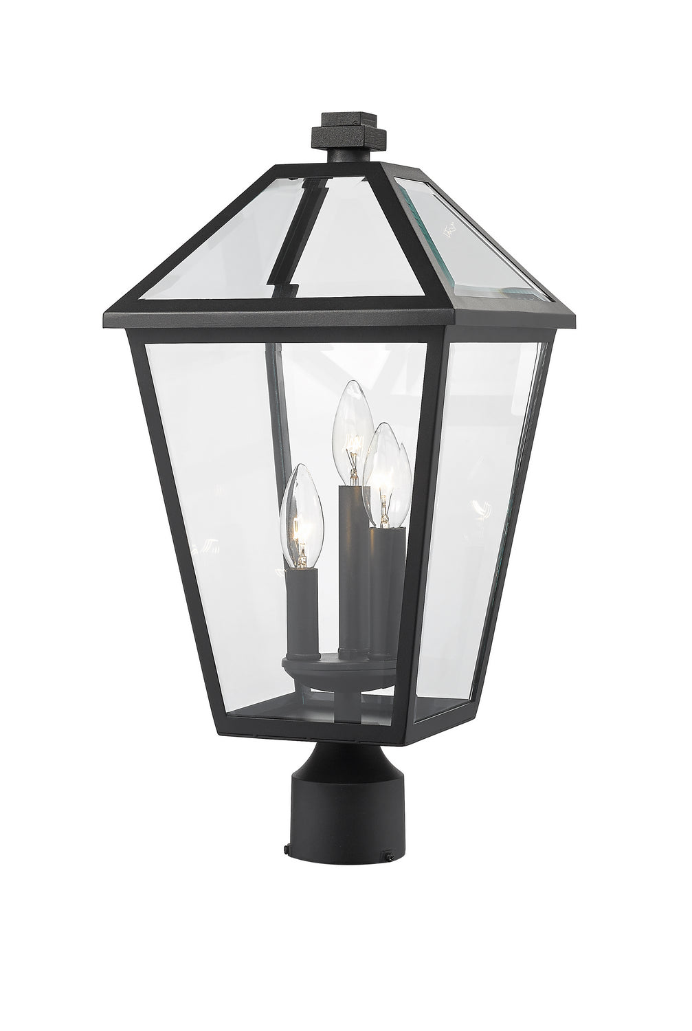 Z-Lite - 579PHBR-BK - Three Light Outdoor Post Mount Fixture - Talbot - Black