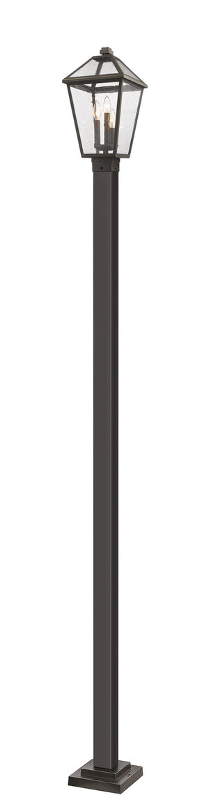 Z-Lite - 579PHBS-536P-ORB - Three Light Outdoor Post Mounted Fixture - Talbot - Oil Rubbed Bronze