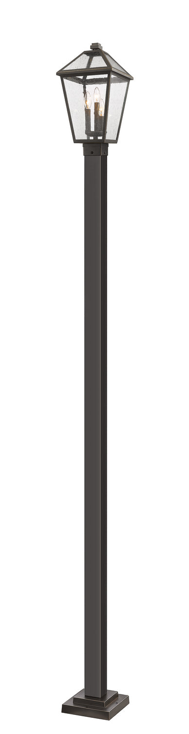 Z-Lite - 579PHBS-536P-ORB - Three Light Outdoor Post Mounted Fixture - Talbot - Oil Rubbed Bronze