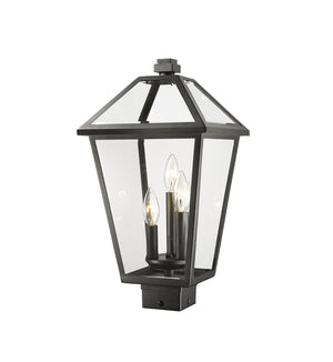 Z-Lite - 579PHBS-BK - Three Light Outdoor Post Mount Fixture - Talbot - Black
