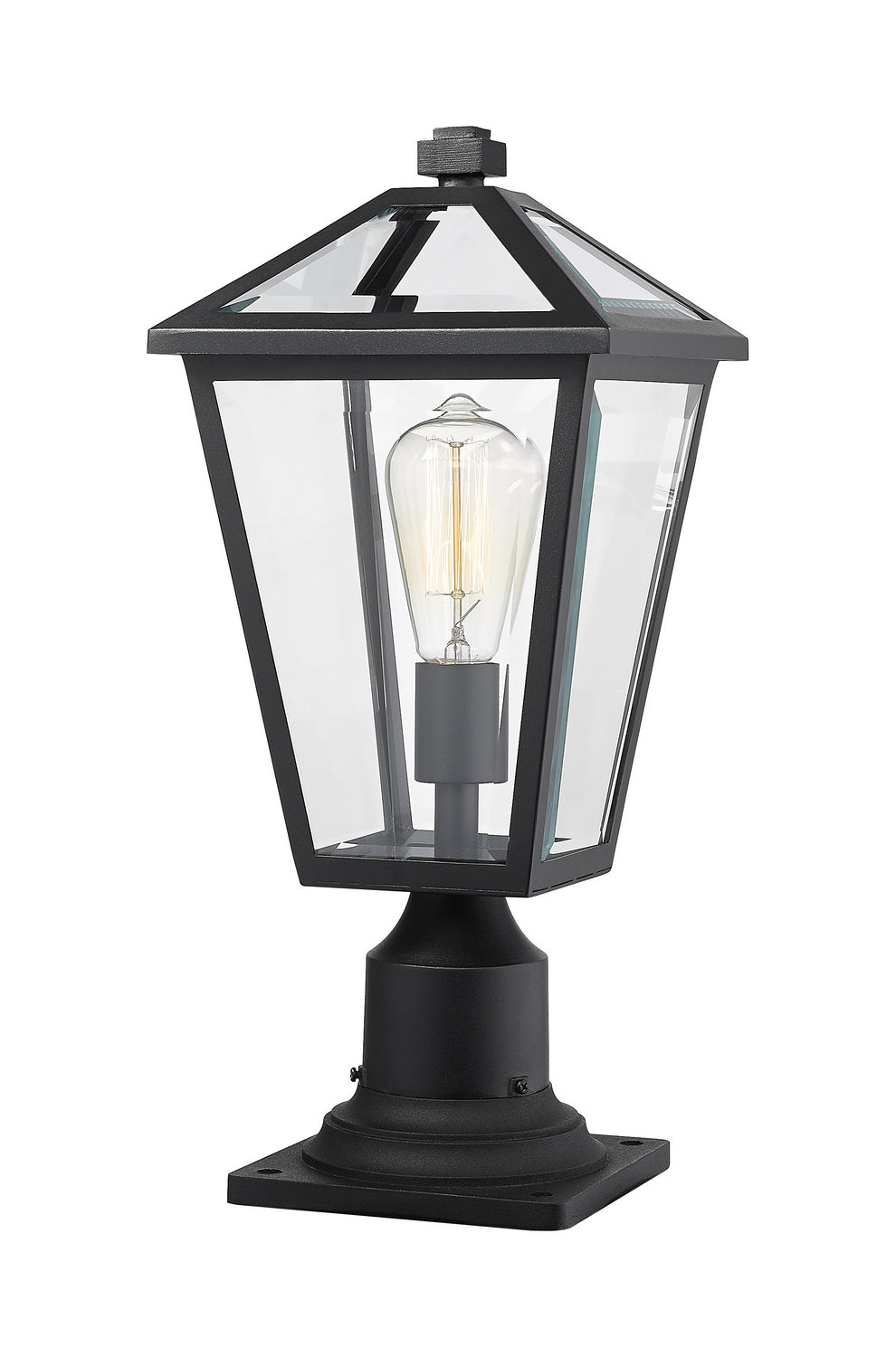 Z-Lite - 579PHMR-533PM-BK - One Light Outdoor Pier Mounted Fixture - Talbot - Black