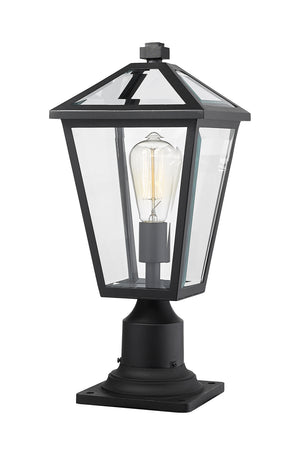Z-Lite - 579PHMR-533PM-BK - One Light Outdoor Pier Mounted Fixture - Talbot - Black