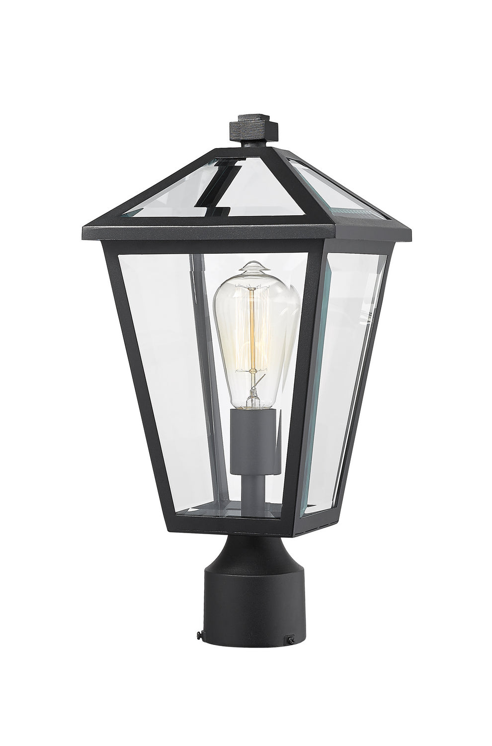 Z-Lite - 579PHMR-BK - One Light Outdoor Post Mount Fixture - Talbot - Black