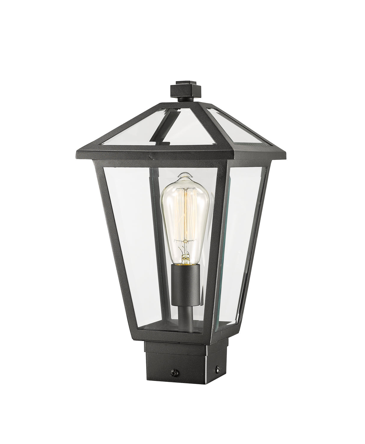 Z-Lite - 579PHMS-BK - One Light Outdoor Post Mount Fixture - Talbot - Black