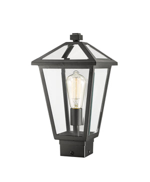 Z-Lite - 579PHMS-BK - One Light Outdoor Post Mount Fixture - Talbot - Black