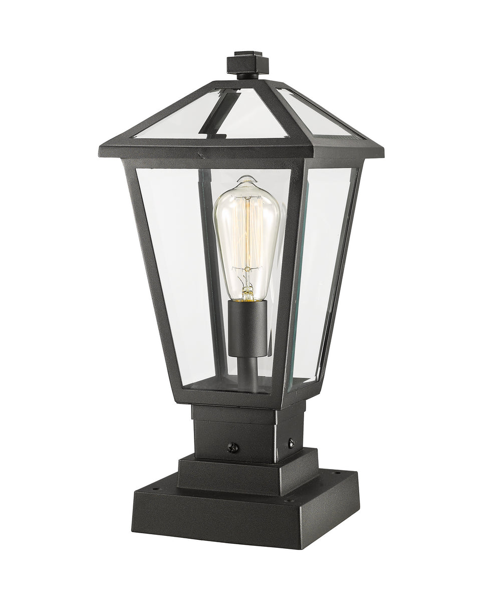 Z-Lite - 579PHMS-SQPM-BK - One Light Outdoor Pier Mounted Fixture - Talbot - Black