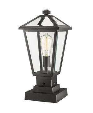 Z-Lite - 579PHMS-SQPM-BK - One Light Outdoor Pier Mounted Fixture - Talbot - Black