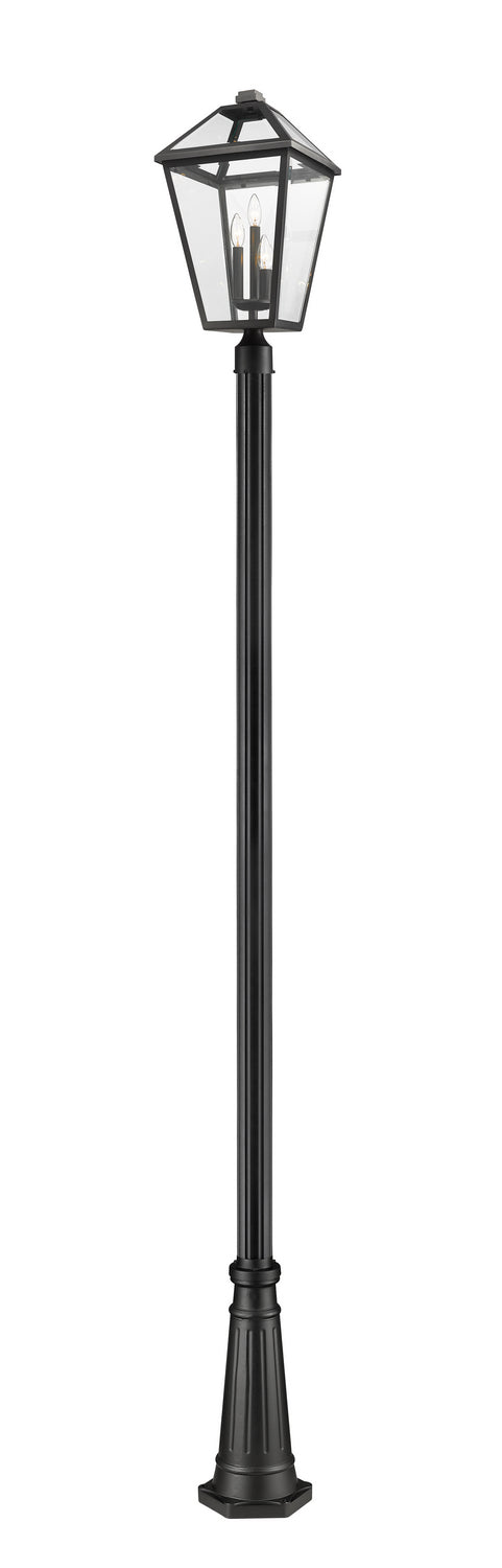 Z-Lite - 579PHXLR-519P-BK - Three Light Outdoor Post Mounted Fixture - Talbot - Black