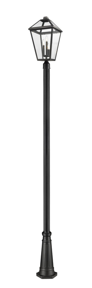 Z-Lite - 579PHXLR-519P-BK - Three Light Outdoor Post Mounted Fixture - Talbot - Black