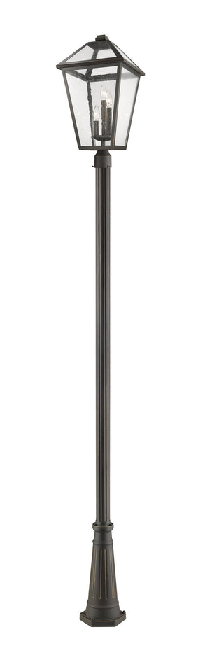 Z-Lite - 579PHXLR-519P-ORB - Three Light Outdoor Post Mounted Fixture - Talbot - Oil Rubbed Bronze