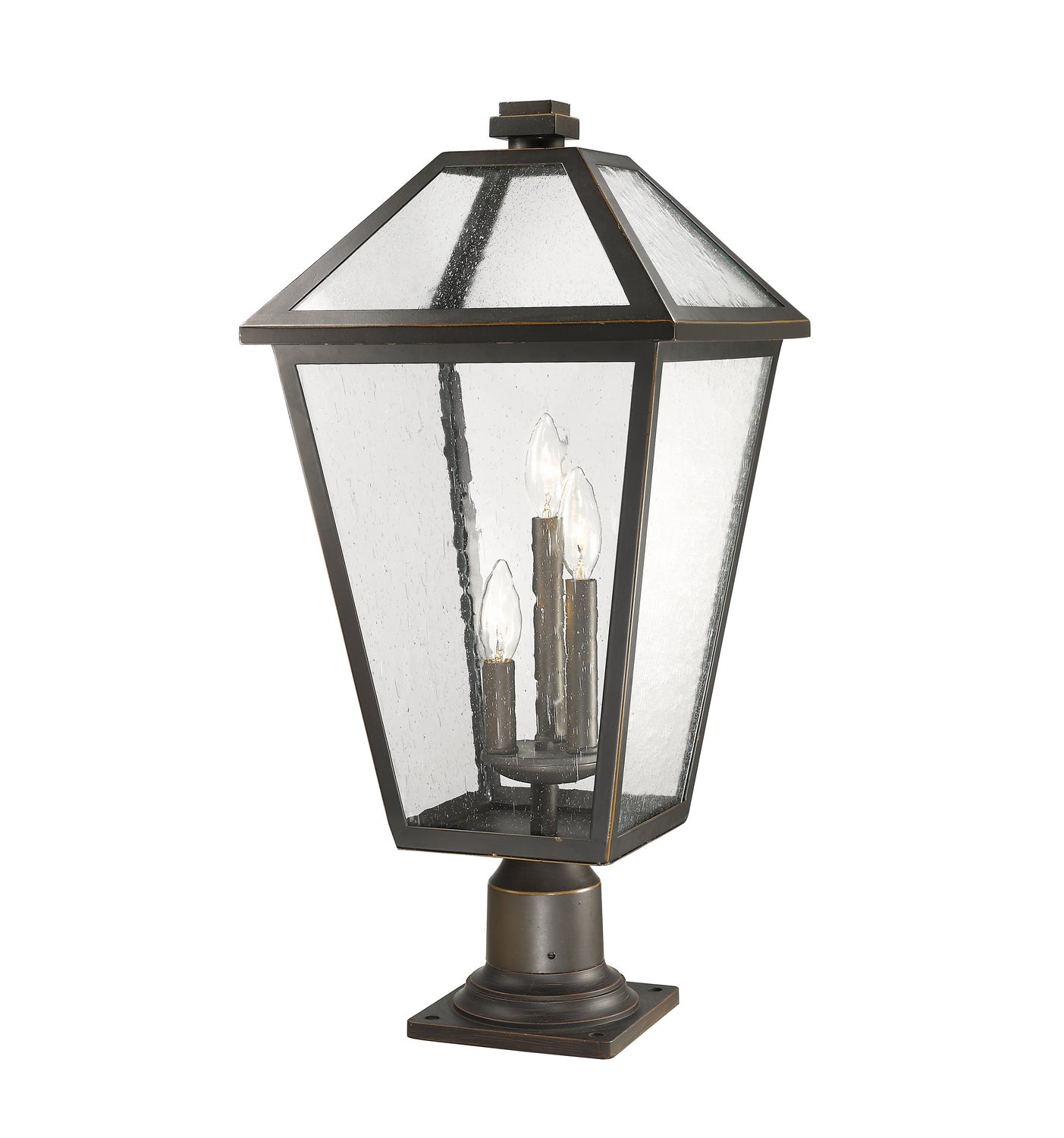 Z-Lite - 579PHXLR-533PM-ORB - Three Light Outdoor Pier Mounted Fixture - Talbot - Oil Rubbed Bronze