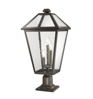 Z-Lite - 579PHXLR-533PM-ORB - Three Light Outdoor Pier Mounted Fixture - Talbot - Oil Rubbed Bronze