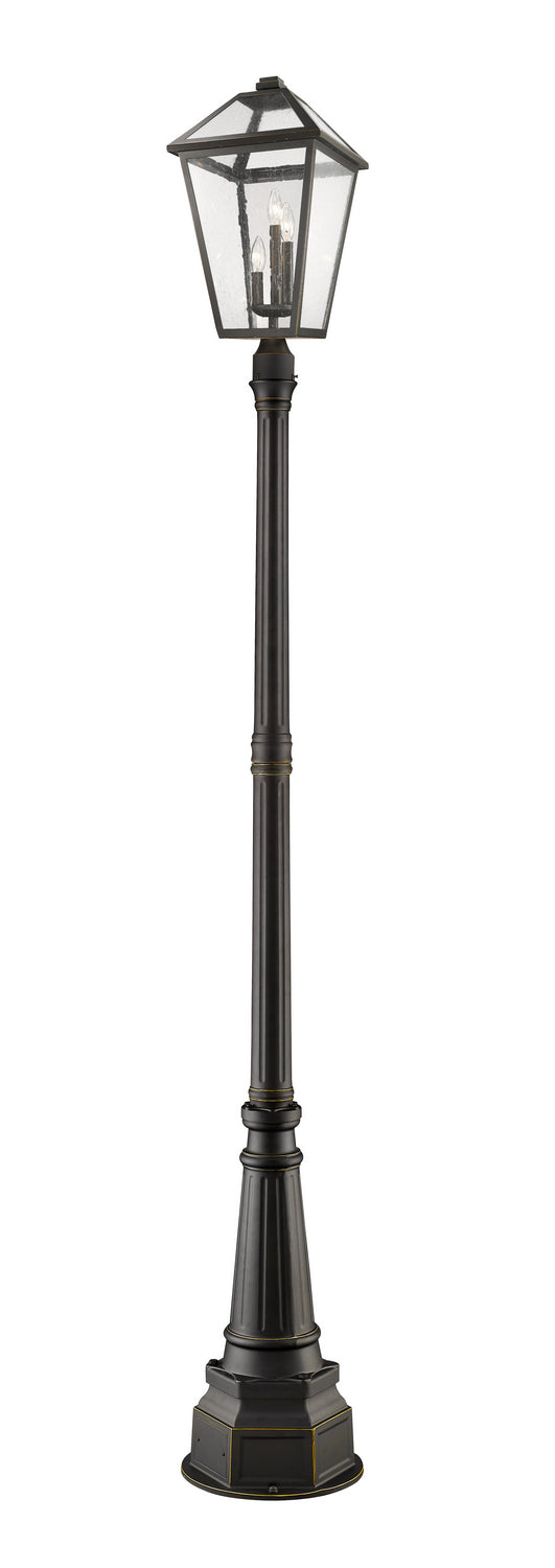 Z-Lite - 579PHXLR-564P-ORB - Three Light Outdoor Post Mounted Fixture - Talbot - Oil Rubbed Bronze