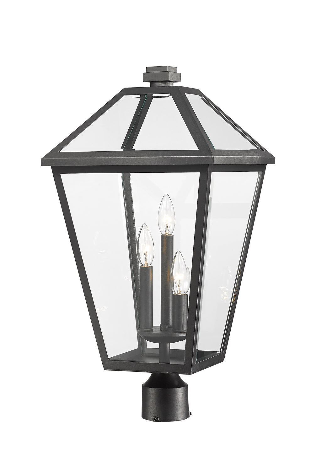 Z-Lite - 579PHXLR-BK - Three Light Outdoor Post Mount Fixture - Talbot - Black